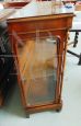 Antique walnut display cabinet from the end of the 19th century