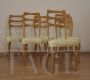 Set of 6 dining chairs by Vittorio Dassi, Italian mid-century modern design           