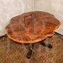 Mid-19th century Victorian center table with violin-shaped top