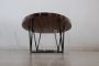 Oval coffee table, Italian 1960s mid-century design