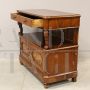 Antique Louis Philippe sideboard with two bodies, Italy 19th century