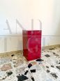 Pedestal or container in burgundy formica, Italy 1970s