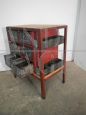 Small industrial cabinet with metal drawers, 1950s
