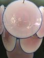 Vistosi single wall light with pink Murano glass discs