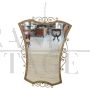 Vintage gilt metal mirror, 1950s