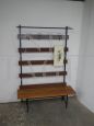 Hallway coat rack with bench, 1950s