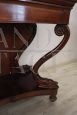 Antique Charles X console in walnut, first half of the 19th century