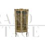 Antique-style Venetian display cabinet lacquered in gold