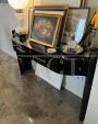 Black Venetian console table from the 50s