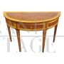 Louis XVI style half-moon console