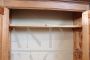 Antique solid poplar wood wardrobe, mid-19th century