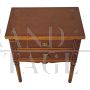 Bedside table with two drawers in English Liberty style