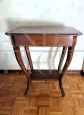Antique Biedermeier coffee table with drawer from the mid-19th century