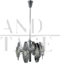 Vintage chandelier in the style of Oscar Torlasco, 1970s
