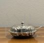 Silver tureen bowl with lid and spoon, 1940s