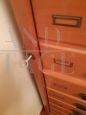 Vintage filing cabinet in beech wood with drawers, 1950s / 60s