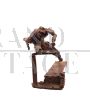 Giovanni Naglia - Bronze sculpture with a figure in dynamic movement