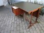 1950s design desk with eco-leather top