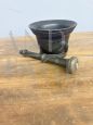 Antique Umbrian bronze mortar from the 16th century with pestle                            