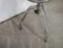 Industrial workshop stool in gray lacquered iron, 1950s