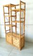 Vintage bamboo bookcase from the 70s                            
