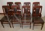 Complete Liberty dining room in mahogany from the early 1900s