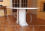 Samo table by Carlo Scarpa for Simon in white Carrara marble, 1970s