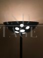 Vintage AV Mazzega floor lamp in black Murano glass, cataloged 1970 and with stamp