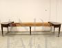 Antique extendable walnut table from the Louis Philippe period, Italy 19th century