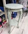 Shabby chic pedestal side table