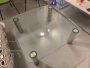 Glass coffee table by Marco Zanuso for Zanotta
