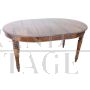 Large antique oval dining table from the 19th century