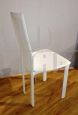 Lara by Cattelan style chair in white leather, 2000s