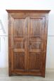 Antique Lombard wardrobe from the early 19th century in solid poplar
