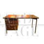 70's desk in rosewood and metal