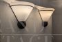 Pair of VeArt Murano glass wall lamps, 1980s