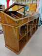 Vintage shop display cabinet with glass top