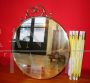 Small round wall mirror from the 1960s