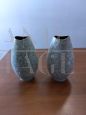 Pair of vintage W. Germany vases with gold details