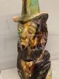 Seminara majolica jug from Calabria with anthropomorphic figure