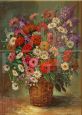 Basket of Wildflowers, painting by Miranda Magistrelli