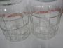 Pair of vintage glass shop jars, 1970s