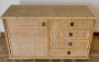 Dal Vera bamboo and wicker dresser or sideboard
