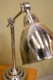 Industrial chrome table lamp