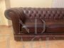 Original 3 seater Chesterfield sofa in burgundy leather