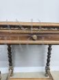 Small 19th century writing table in solid walnut
