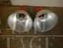Pair of 70s industrial metal lamps