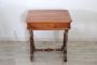 Small antique writing or side table in walnut, mid 19th century