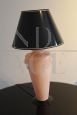 Elegant pink Murano glass table lamp, 1950s