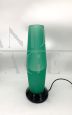 Egypt table lamp by Mazzega in green Murano glass, 1995
